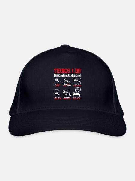 Pferderennen - Bio-Baseballkappe - Navy