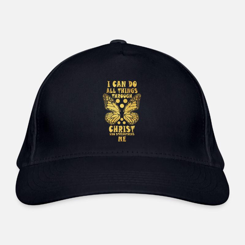 I Can Do All Things Through Christ Strengthens Organic Baseball Cap