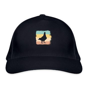 Pigeons voyageurs Oiseaux Élevage de pigeons - Casquette classique bio - marine - Devant