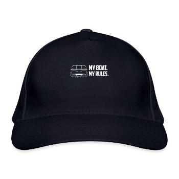 Mon bateau mes règles Propriétaire de bateau disant - Casquette classique bio - marine - Devant