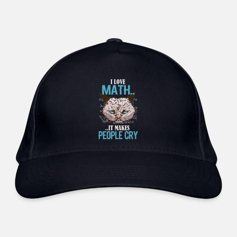 J’adore les mathématiques Mathématiciens Formules de calcul Casquette classique bio