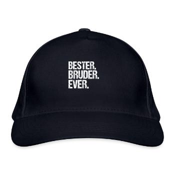 Bruder Geschwister Brüder Spruch Einzelkind - Bio-Baseballkappe - Navy - Vorne