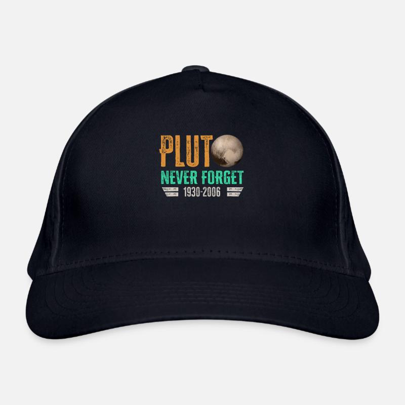 Never Forget Pluto Design Retro Style Funny Space Organic Baseball Cap
