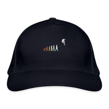 Escalade Evolution Alpinisme Bloc Vintage - Casquette classique bio - marine - Devant