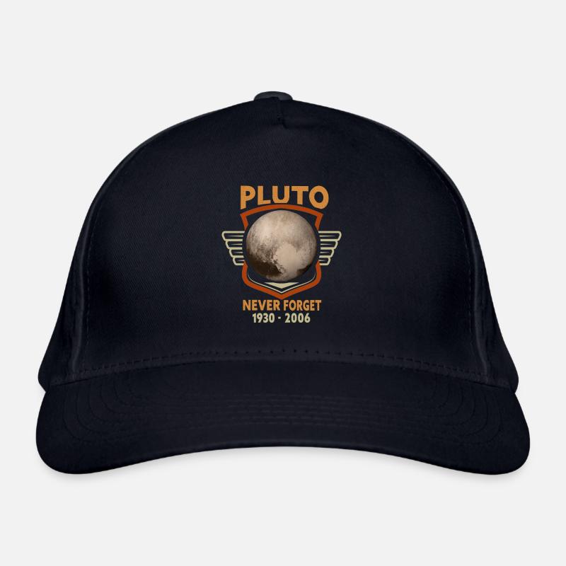 Never Forget Pluto Design Retro Style Funny Space Bio-Baseballkappe