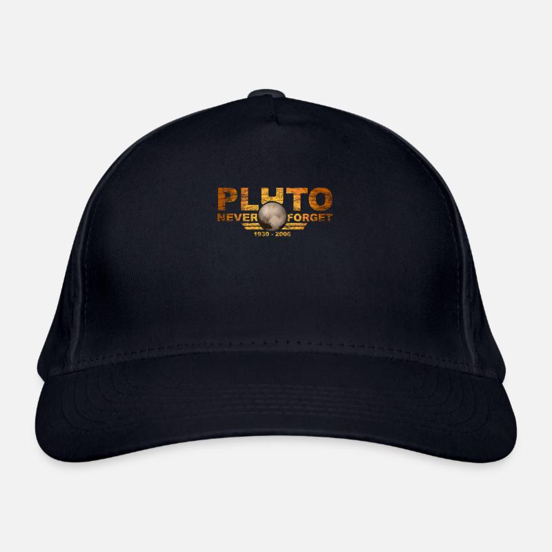 Never Forget Pluto Design Retro Style Funny Space Bio-Baseballkappe