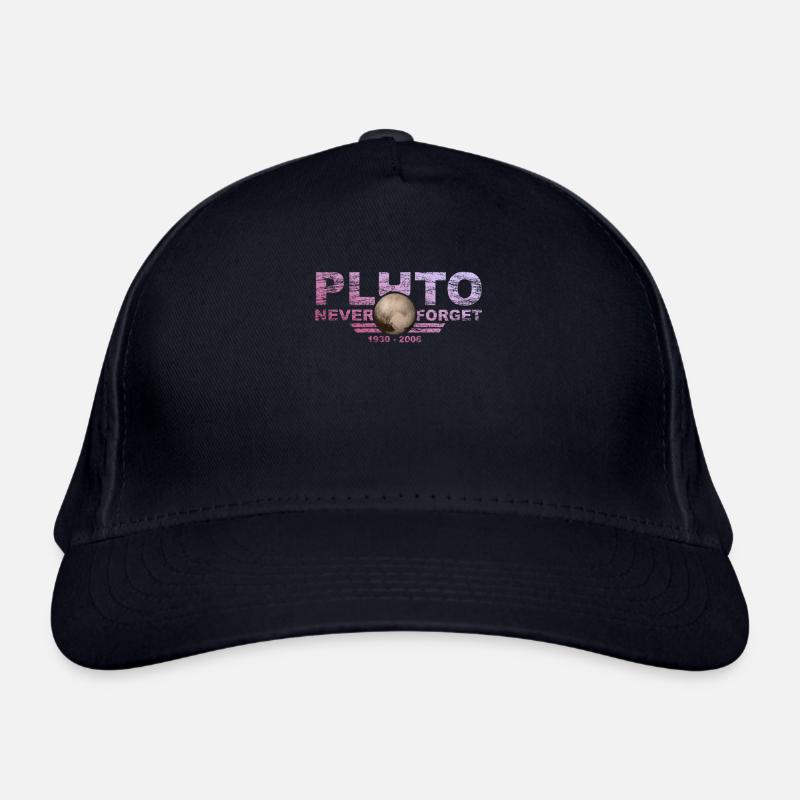 Never Forget Pluto Design Retro Style Funny Space Organic Baseball Cap