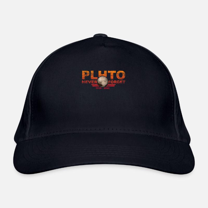Never Forget Pluto Design Retro Style Funny Space Bio-Baseballkappe