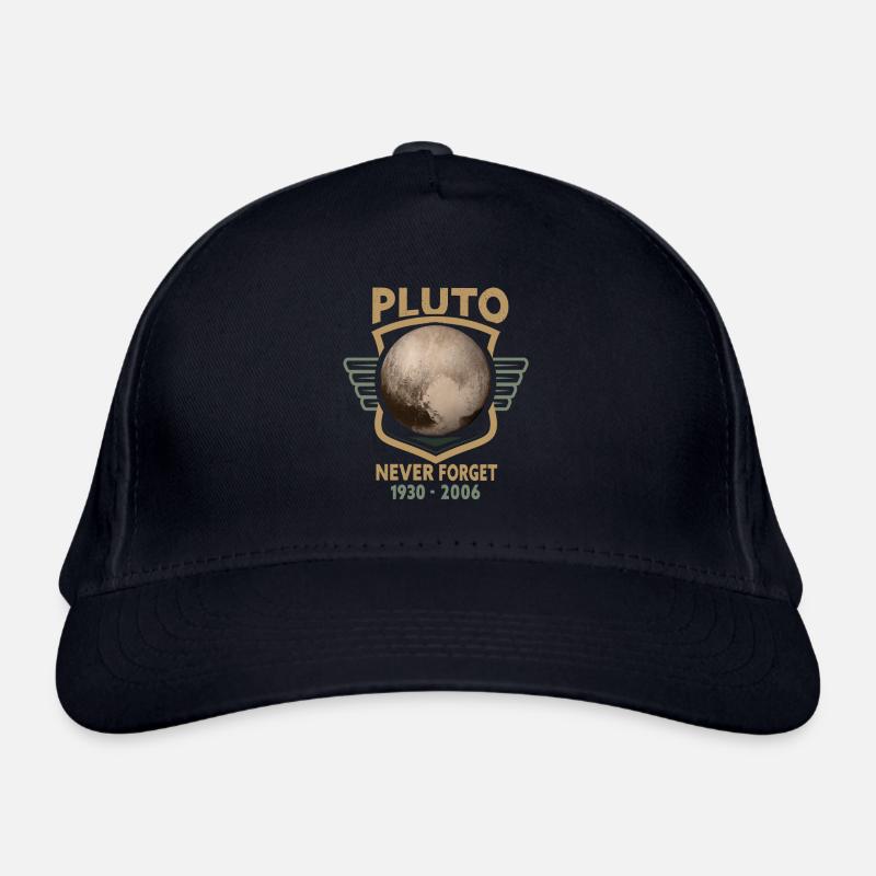 Never Forget Pluto Design Retro Style Funny Space Bio-Baseballkappe