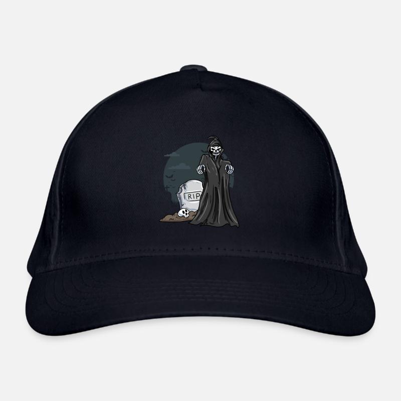 Skelett Friedhof Grabstein Bio-Baseballkappe