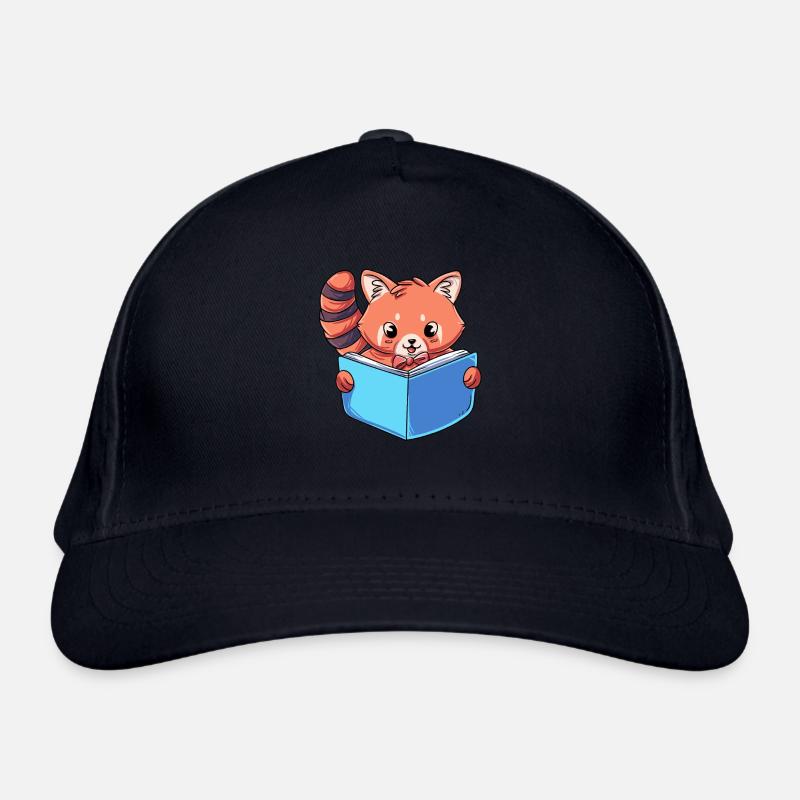 Reader's Reading Book - Organic Baseball Cap - navy