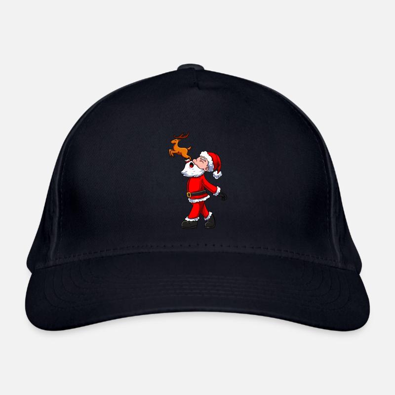 Weihnachtsmann Rentier Bio-Baseballkappe