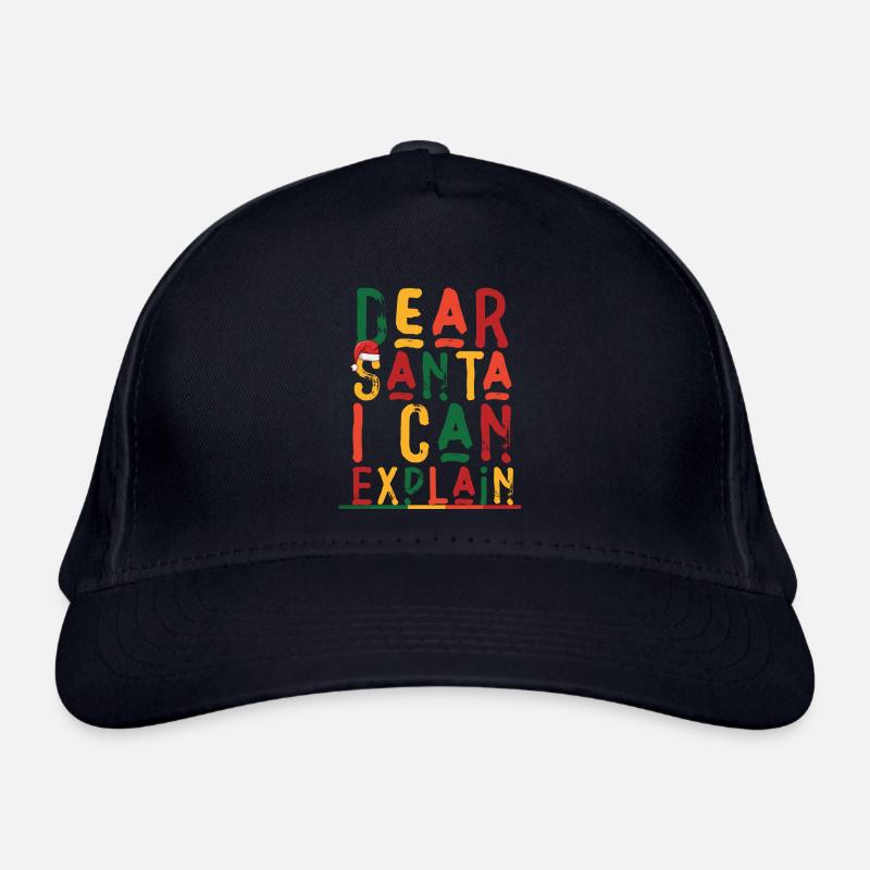 Dear Santa I Can Explain Organic Baseball Cap