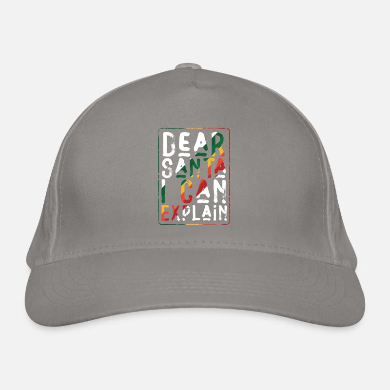 Dear Santa I Can Explain Organic Baseball Cap