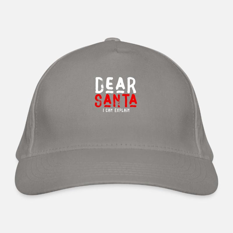 Dear Santa I Can Explain Organic Baseball Cap