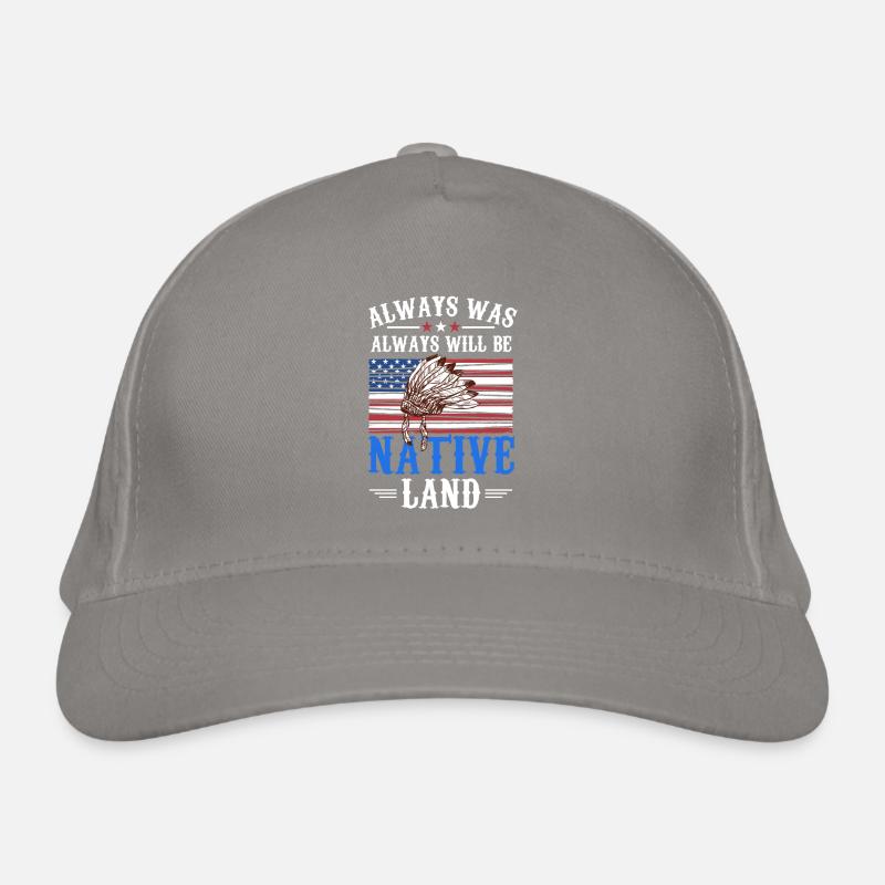 US Flag Native Americans First Americans Organic Baseball Cap
