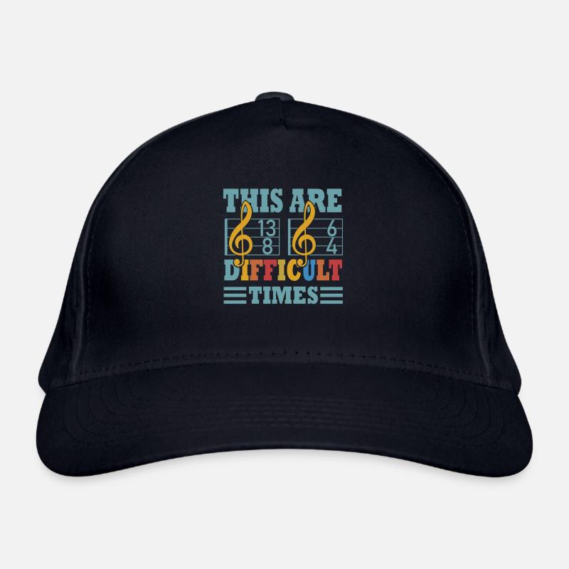 Ce sont des temps difficiles jeu de mots amusant Casquette classique bio