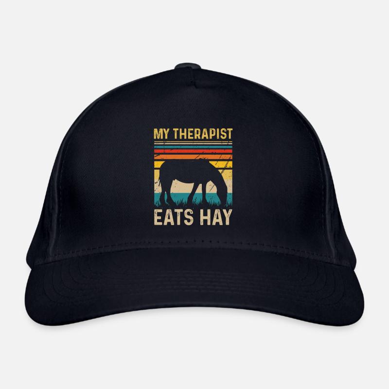 My therapist eats hay Organic Baseball Cap
