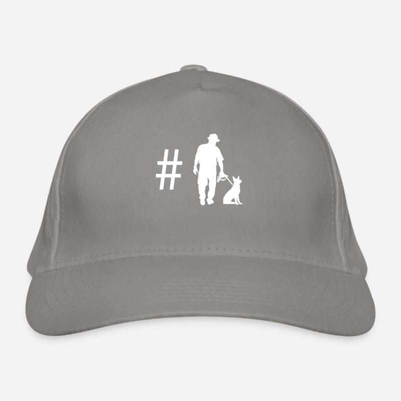 Hashtag - Man with dog - Organic Baseball Cap