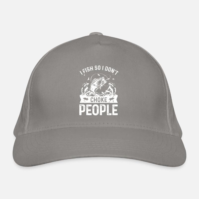 Je pêche pour n’étrangler personne Casquette classique bio