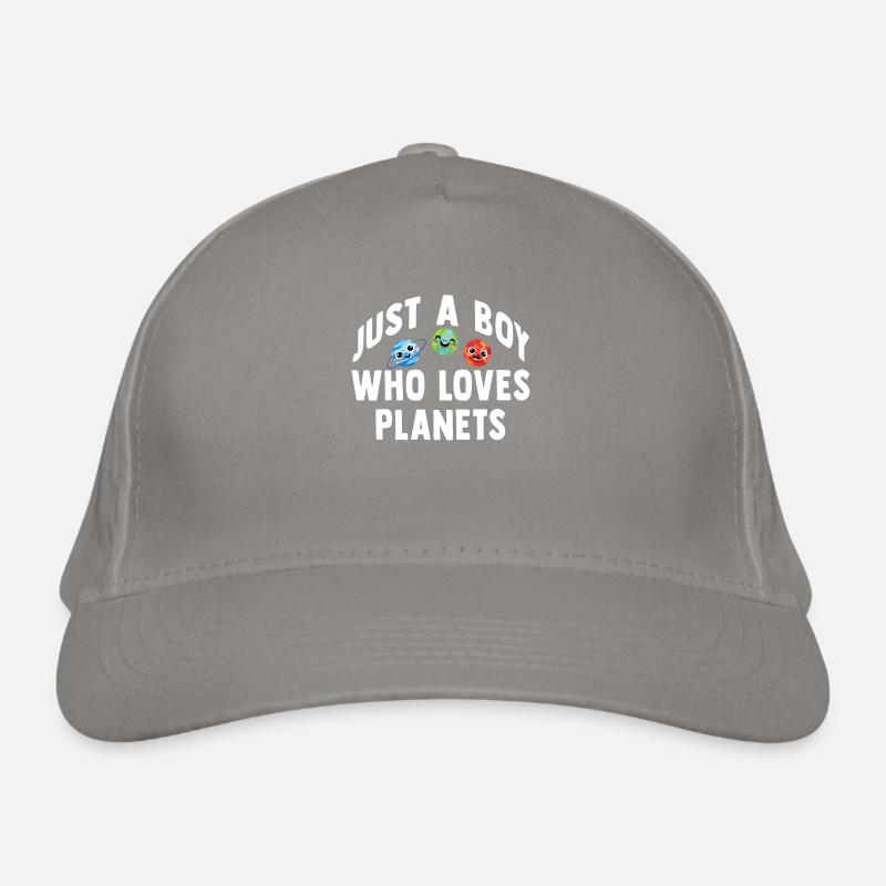 Juste un garçon qui aime les planètes du système solaire Casquette classique bio