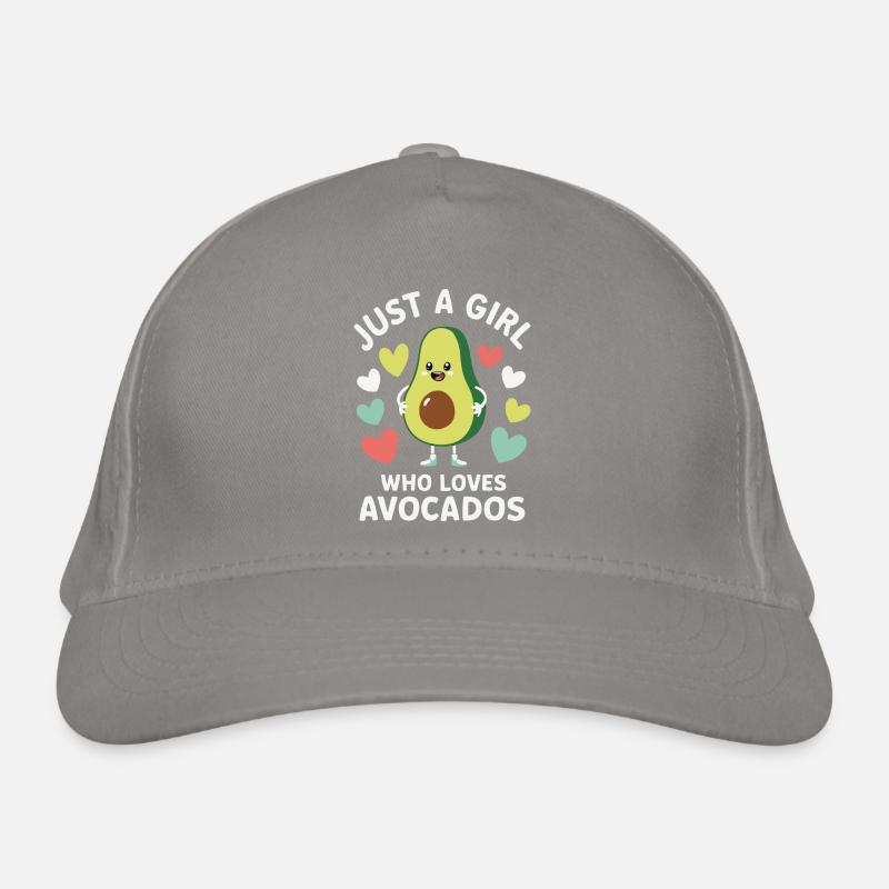 Avocado Essen Guacamole Vegan Bio-Baseballkappe