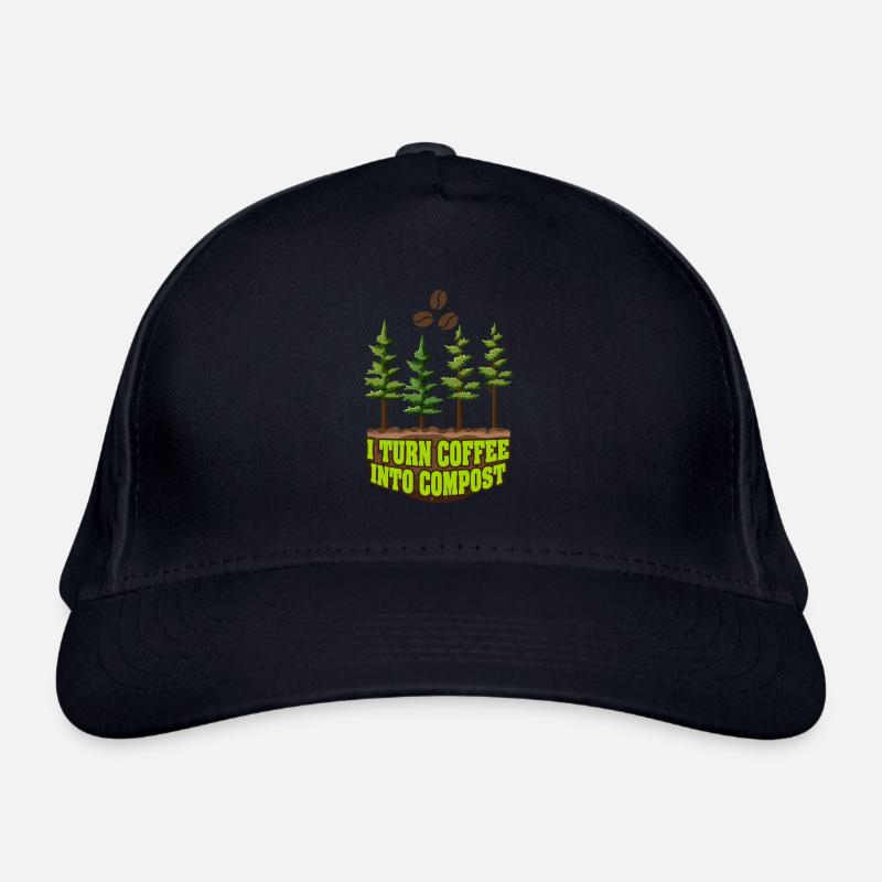 Ich verwandle Kaffee in Kompost Blue Planet Bio-Baseballkappe
