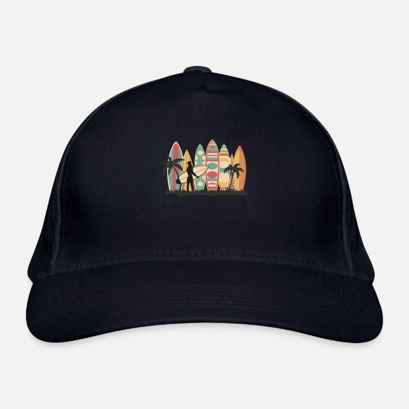 Surf Surfer Planche de surf Surfer Plage Casquette classique bio