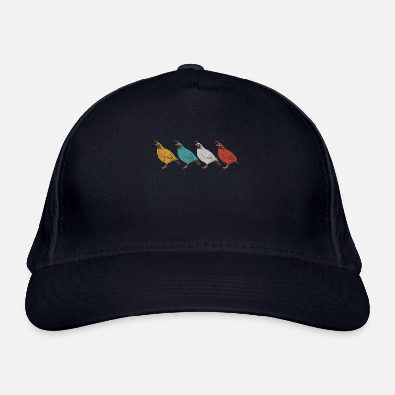 Caille Oiseau Cailles Casquette classique bio