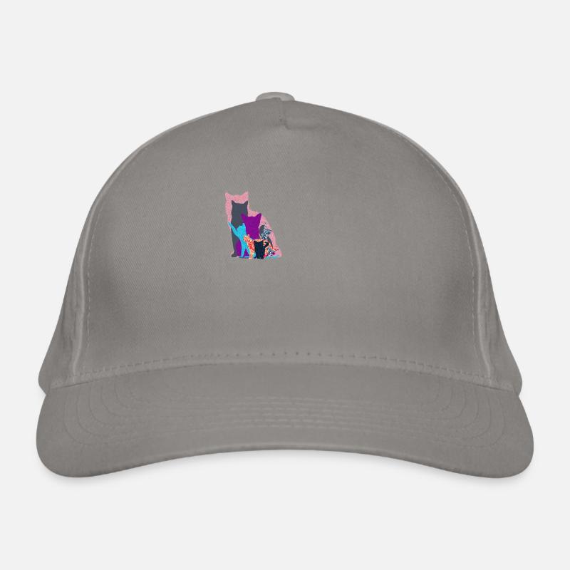 Cat Collage Organic Baseball Cap