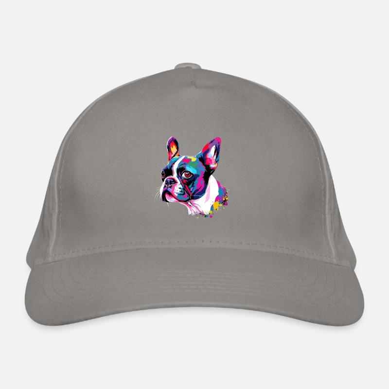 Boston Terrier Bunt Bio-Baseballkappe