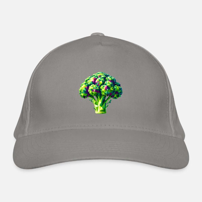 Abstract Geometric Broccoli - Vibrant Color Design Organic Baseball Cap