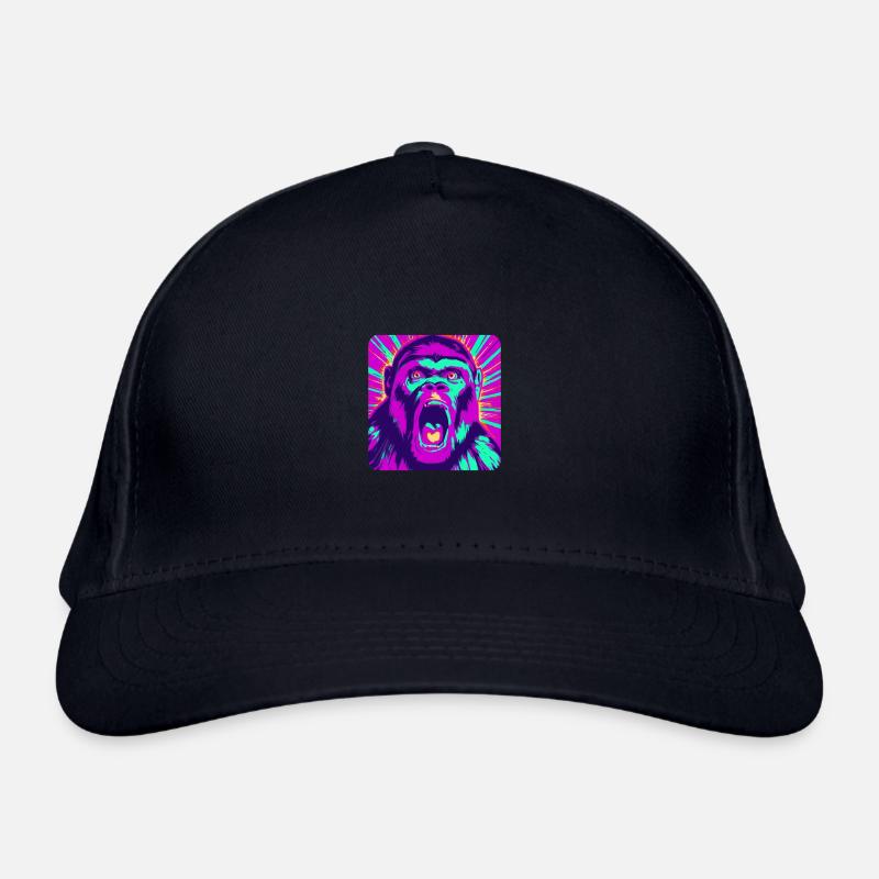 Explore the Abstract Monkey World Organic Baseball Cap