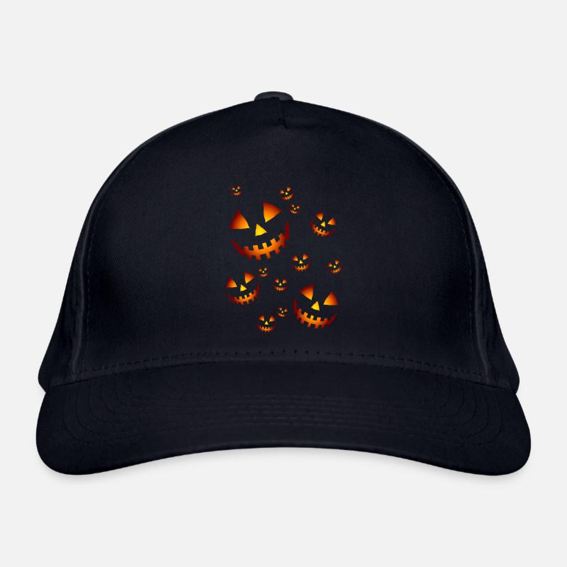 The pumpkins in the night Organic Baseball Cap