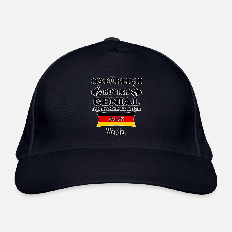 Geschenk Genial komme aus Werder - Bio-Baseballkappe - Navy