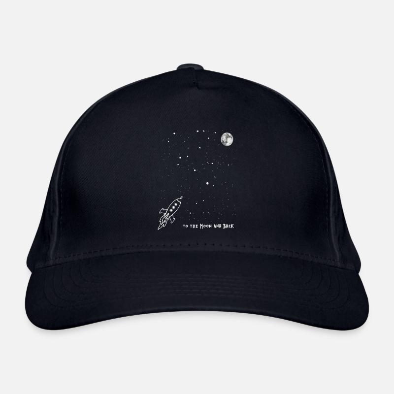 To the Moon and back / Geschenk Idee - Bio-Baseballkappe - Navy