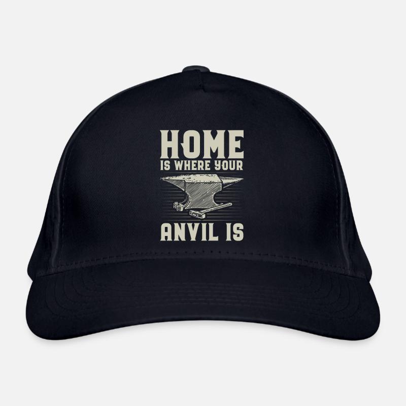Forging gifts | Blacksmith Metalsmith Anvil Organic Baseball Cap