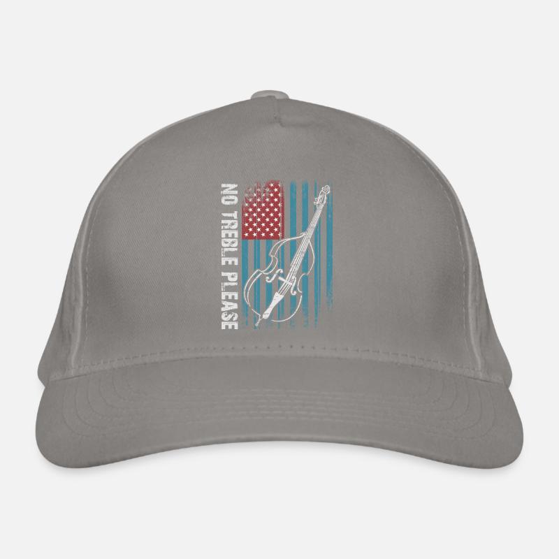 Plus de basses - pas d’aigus - contrebasse avec drapeau Casquette classique bio