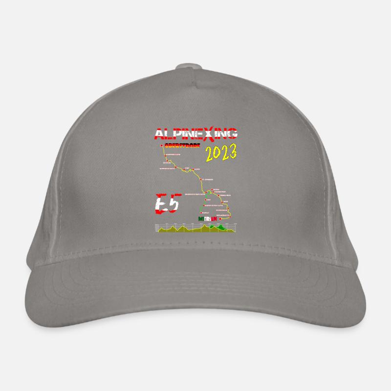 E5 Oberstdorf Meran 2023 Bio-Baseballkappe
