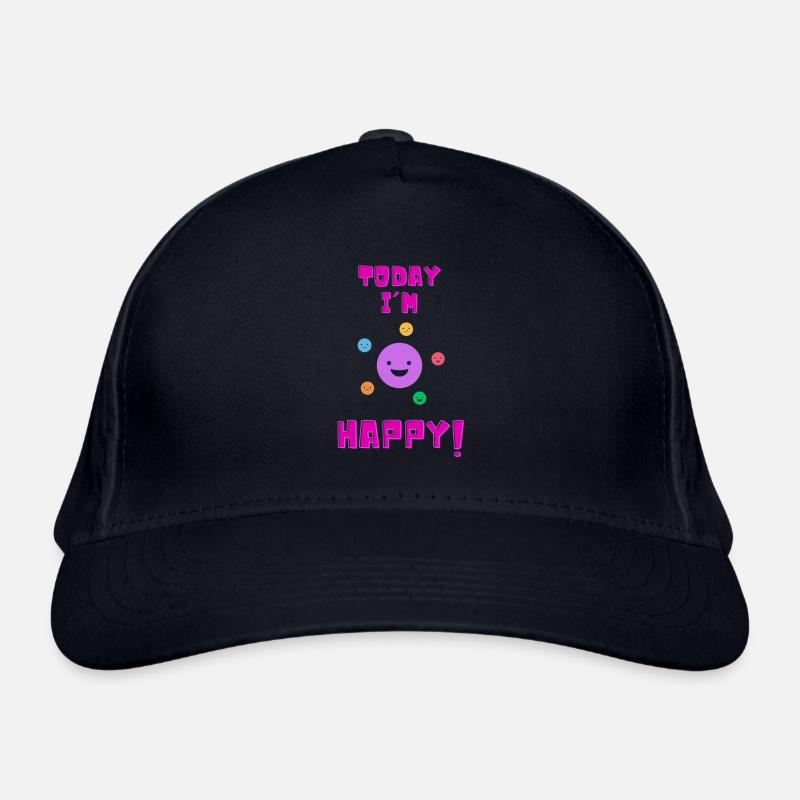 einfach glücklich! happy! Bio-Baseballkappe