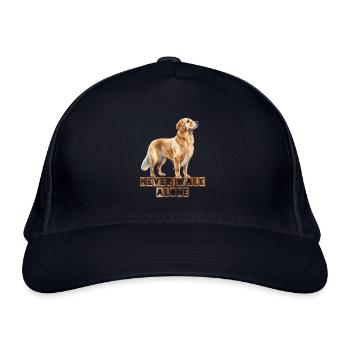 Golden Retriever - Bio-Baseballkappe - Navy - Vorne