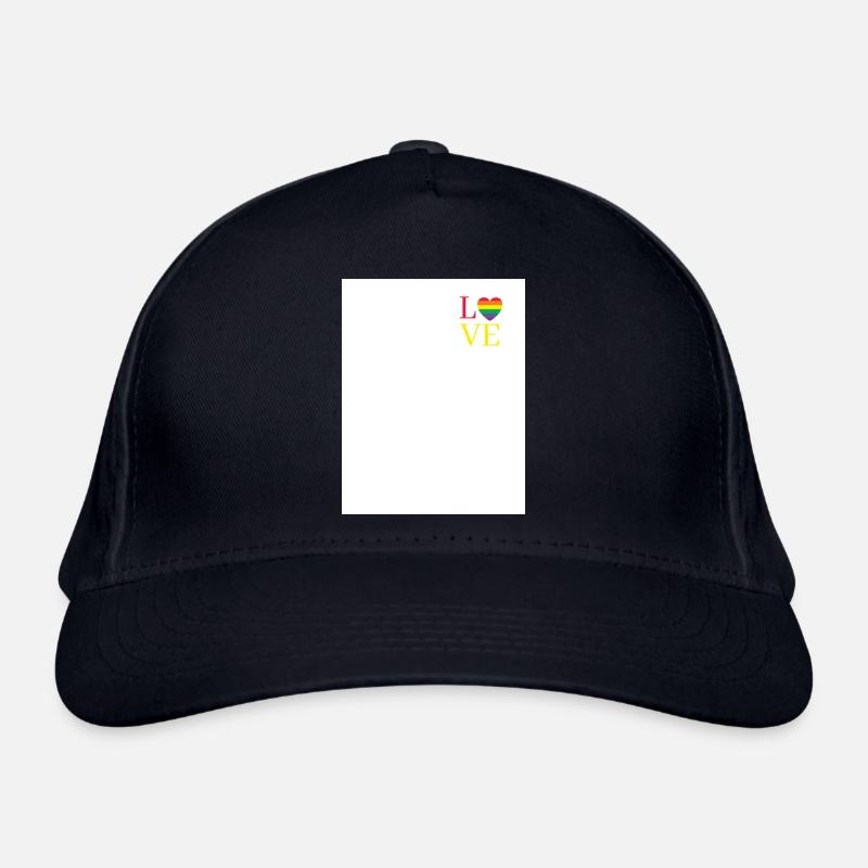 Love - Bio-Baseballkappe - Navy