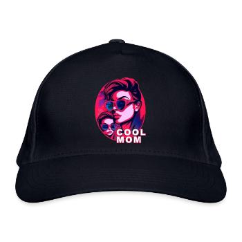 Cool Mom - Bio-Baseballkappe - Navy - Vorne