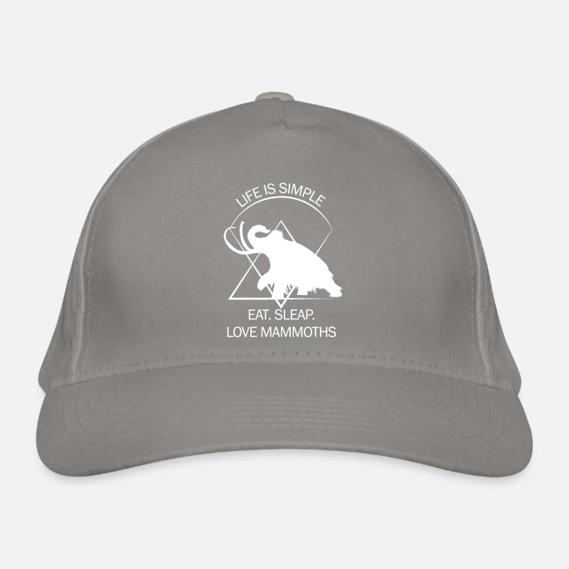Funny Mammoth Stone Age Ice Age Design Prehistoric Organic Baseball Cap