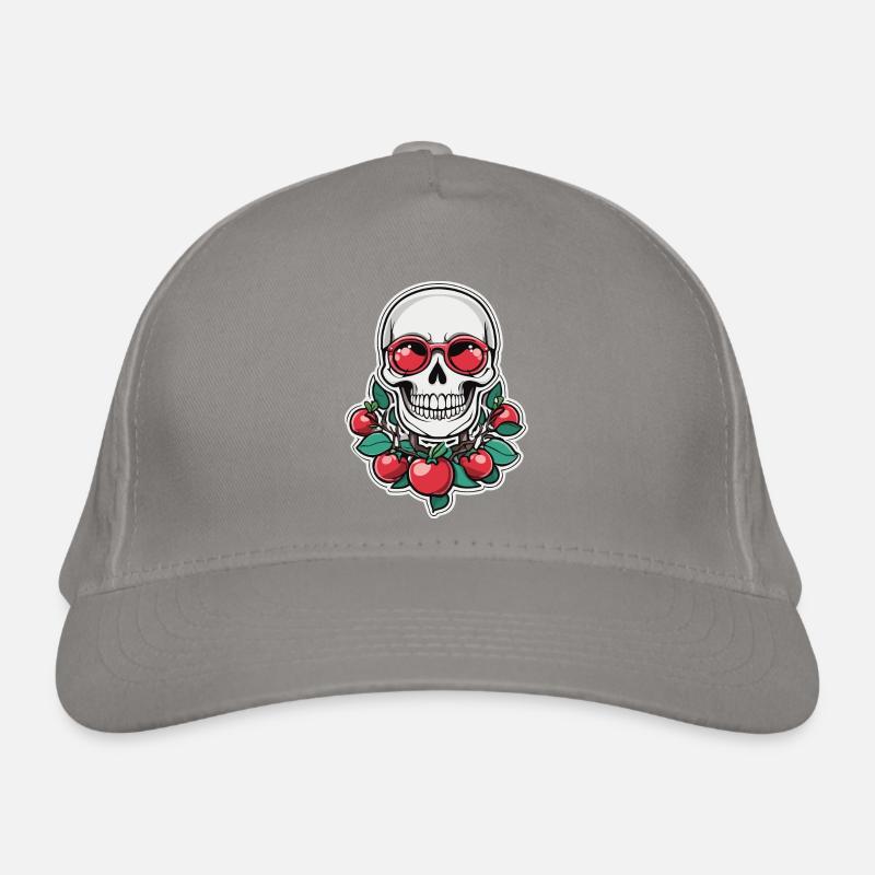 Cherry Skull Bio-Baseballkappe