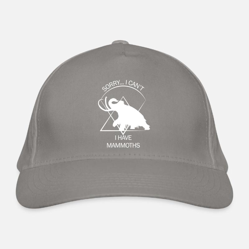 Lustiges Mammut Steinzeit Eiszeit Design Urzeit Bio-Baseballkappe