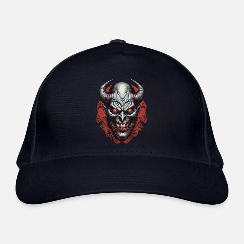 Hell demon Organic Baseball Cap