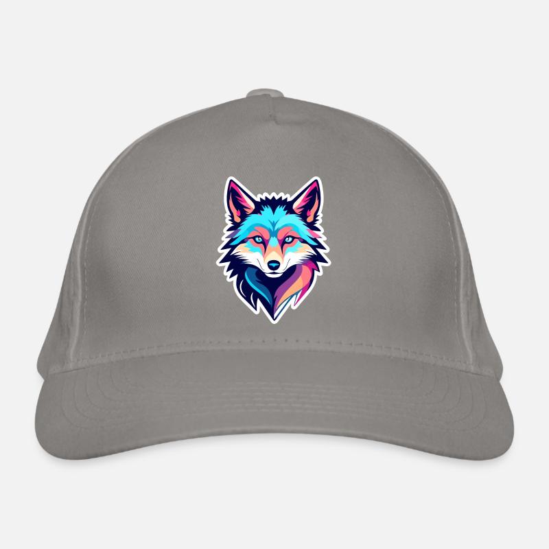 Wolf Drawing Organic Baseball Cap