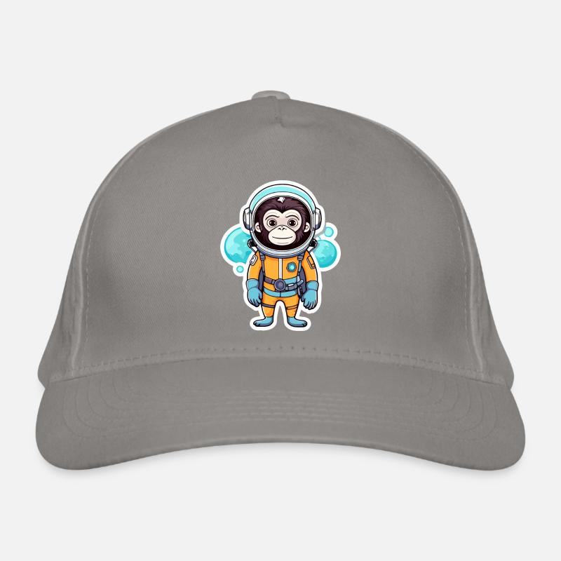 Affe Astronaut Illustration Bio-Baseballkappe