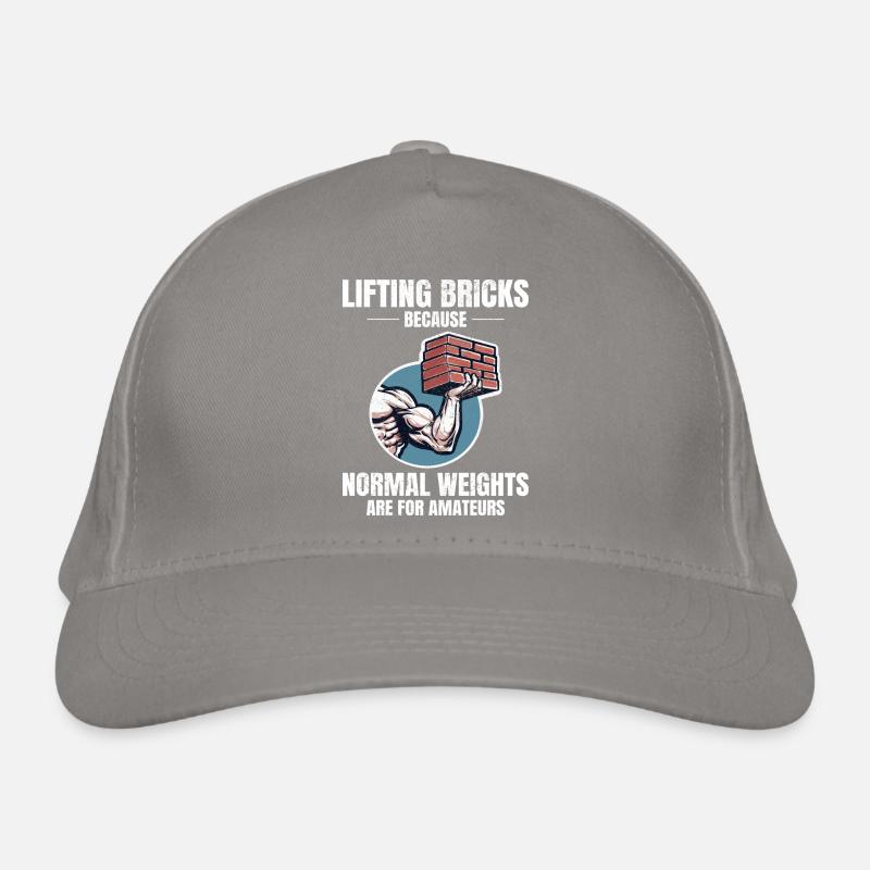 Bricklifting Humor: Beyond Ordinary Weights Bricks Organic Baseball Cap